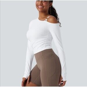 HALARA White Long Sleeve Top